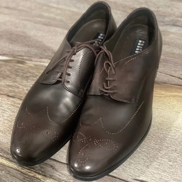Fratelli Rossetti, NIB, Brown Fratelli Rossetti - Dark Brown Lizard Embossed Leather  main image 4